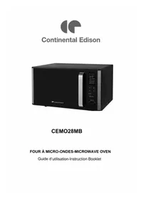 Notice CONTINENTAL EDISON CEMO28MB Microwaves