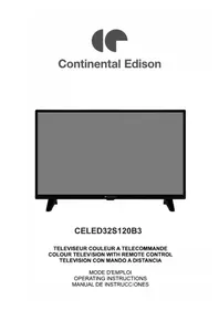 Notice CONTINENTAL EDISON CELED32S120B3 Televisión