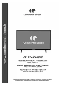 Notice CONTINENTAL EDISON CELED43S0119B3 Televisión