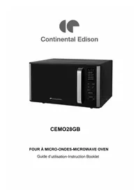 Notice CONTINENTAL EDISON CEMO28GB Microwaves