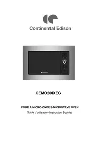 Notice CONTINENTAL EDISON CEMO20IXEG Microwaves