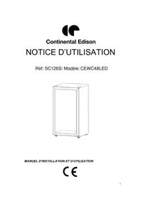 Notice CONTINENTAL EDISON CECWC48LED Cave à vin