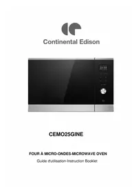 Notice CONTINENTAL EDISON CEMO25GINE Microwaves