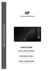 Notice CONTINENTAL EDISON CEMO23GSM Microwaves