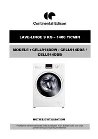 CONTINENTAL EDISON CELL914DDS - Machine à laver