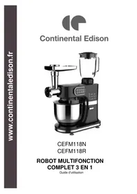 Notice CONTINENTAL EDISON CEFM118R Robot ménager