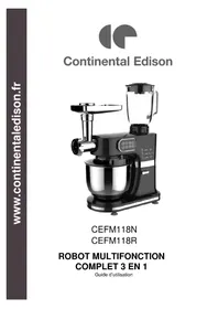 Notice CONTINENTAL EDISON CEFM118N Robot ménager