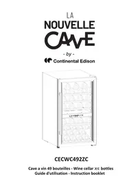 Notice CONTINENTAL EDISON CECWC492ZC Cave à vin
