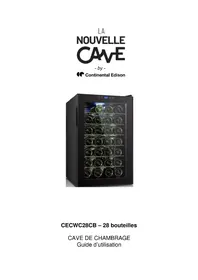 Notice CONTINENTAL EDISON CECWC28CB Cave à vin
