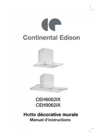 Notice CONTINENTAL EDISON CEH9062IX Hotte