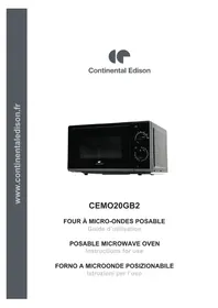 Notice CONTINENTAL EDISON CEMO20GB2 Microwaves