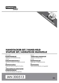 Notice POWERFIX IAN 300513 Agrafeuse manuelle