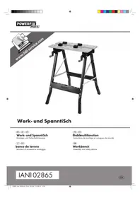 Notice POWERFIX IAN 102865 Établi de travail