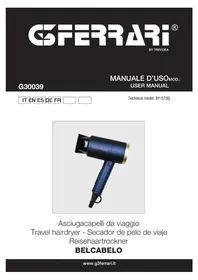Notice G3 Ferrari BELCABELO G30039 Sèche cheveux