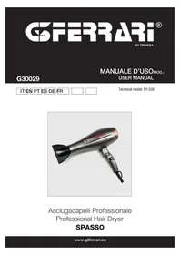 Notice G3 Ferrari SPASSO G30029 Sèche cheveux