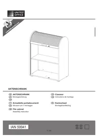 Notice UNITED OFFICE IAN 59941 Meuble de rangement