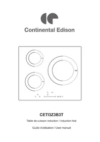 Notice CONTINENTAL EDISON CETI3Z3B3T Cuisinière