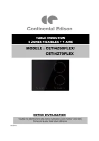 Notice CONTINENTAL EDISON CETI4Z60FLEX Cuisinière