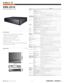 Notice Hanwha WISENET X XRN2010 Magnétoscope