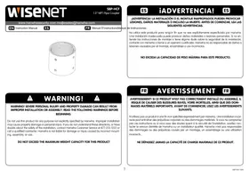 Notice Hanwha SBPHCF Accessoire pour caméra de surveillance