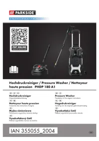 Notice PARKSIDE PHDP 180 A1 Nettoyeur haute pression