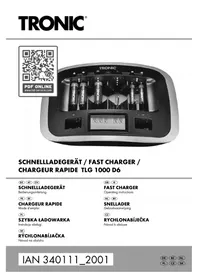Notice TRONIC TLG 1000 D6 Ładowarka do baterii