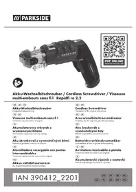 Notice PARKSIDE RAPIDFIRE 2.2 Boor