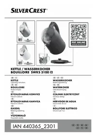 Notice SILVERCREST SWKS 3100 I2 Vízforraló