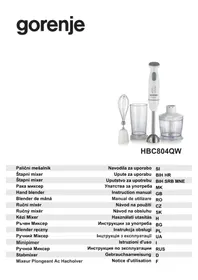 Notice GORENJE HBC802QW Mixeur plongeant