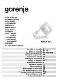 Notice GORENJE M550CSDC Mixeur plongeant