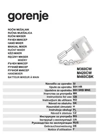 Notice GORENJE M420CW Mixeur plongeant