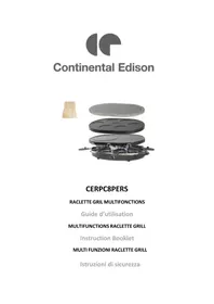 CONTINENTAL EDISON CERPC8PERS - Plaque de grill