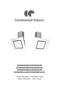 Notice CONTINENTAL EDISON CEHDI6450FULLIX9 Hotte
