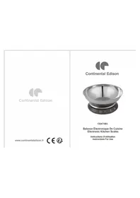 Notice CONTINENTAL EDISON CEKT5B3 Scale
