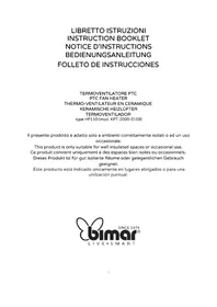 Notice Bimar HP110 Calefacción
