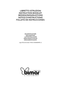Notice Bimar DEU315 Déshumidificateur