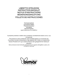 Notice Bimar HC506 Calefacción