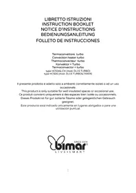 Notice Bimar HC505 Calefacción