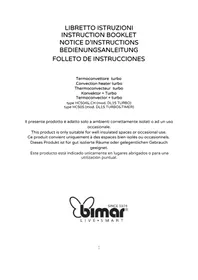 Notice Bimar HC504 Calefacción