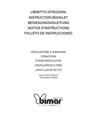 Notice Bimar VP412 Ventilatore