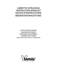 Notice Bimar DA20 Diffusore di aroma