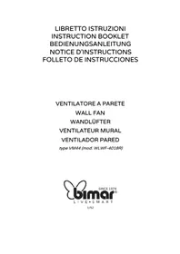 Notice Bimar VM44 Ventilatore