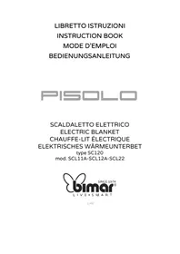 Notice Bimar SCL12A Coperta/cuscino riscaldato