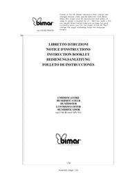 Notice Bimar UM4 Umidificatore
