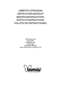Notice Bimar PA100 Purificateur d'air