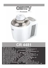 Notice CAMRY CR 4481 Ismaskin