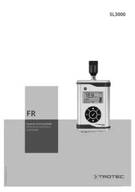 Notice TROTEC SL3000 Détecteur de fuites