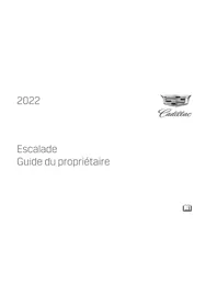 Notice CADILLAC ESCALADE (2022) Voiture