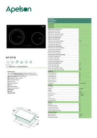 Notice Apelson AIT 277 B Cuisinière