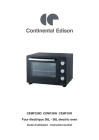 Notice CONTINENTAL EDISON CEMF36R Four électrique